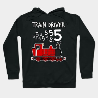 Train Driver 5 Year Old Kids Steam Engine Hoodie